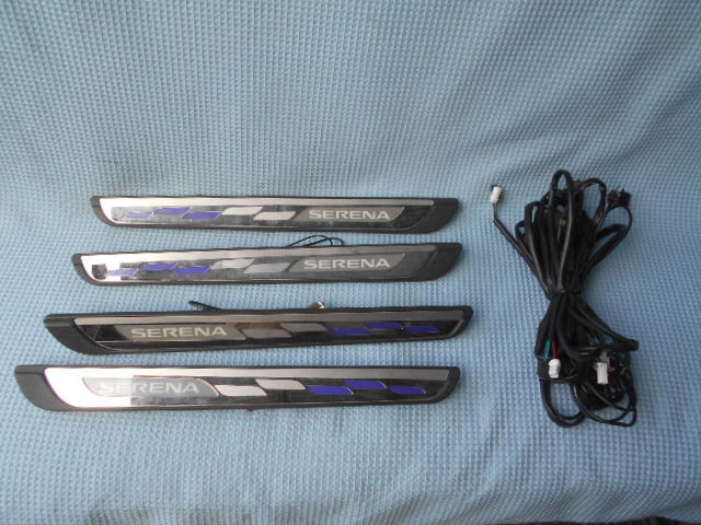 セレナ C26 純正 オプション LED スカッフ プレート 1台分拍卖