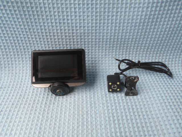 ドライブレコーダー 全周囲型 DX-DR360 フロント&リア カメラ メーカー不明 本体のみ マイクロSDカード付拍卖