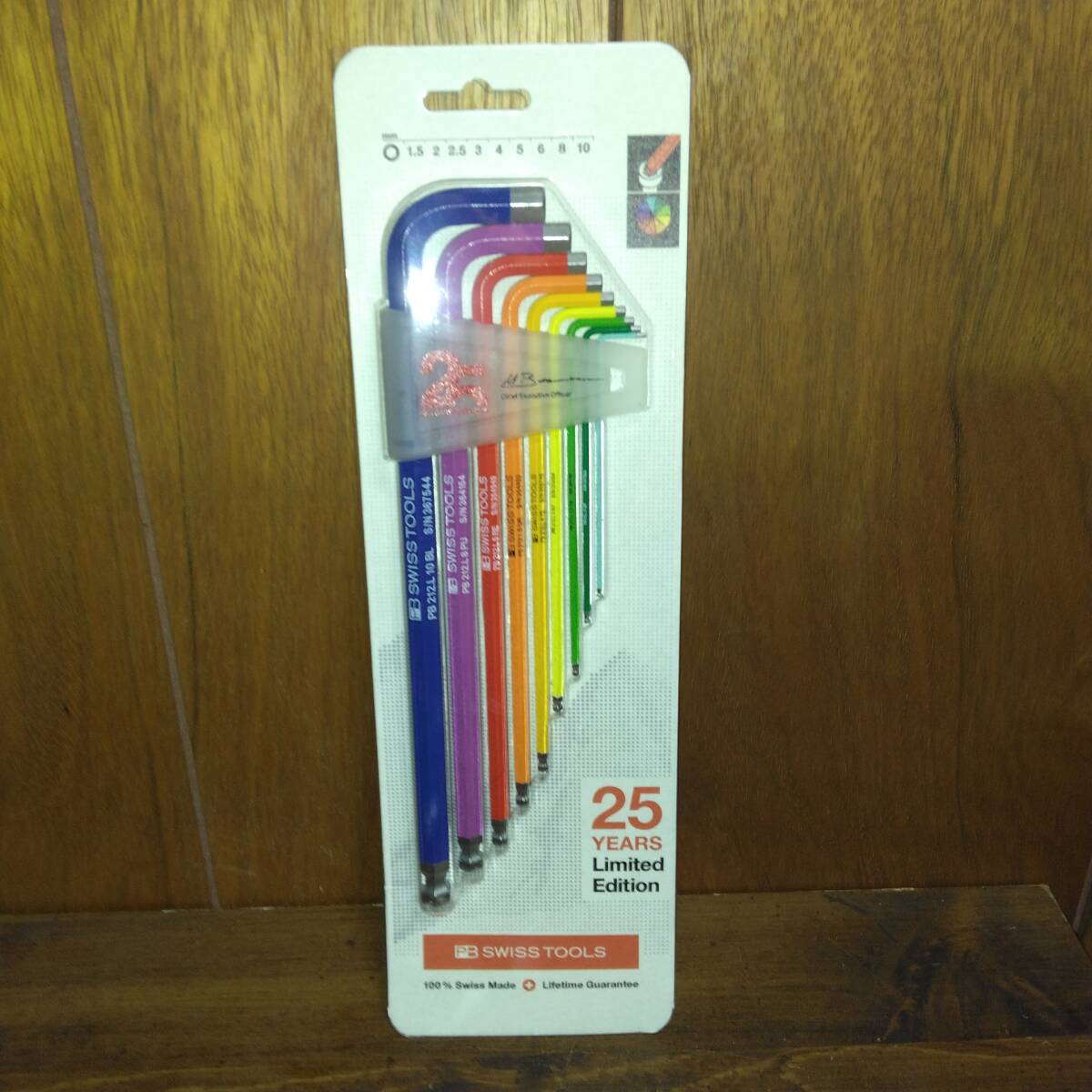 PB SWISS TOOLS(ピービースイスツールズ)レインボーレンチ発売25周年限定セット(全400セット限定品) ボール付ロングレインボレンチセット拍卖