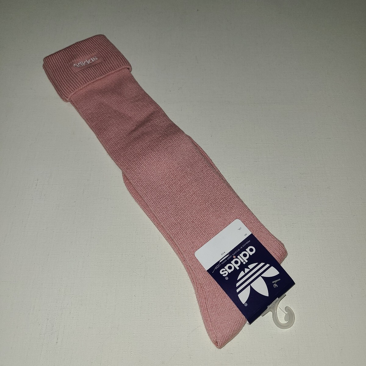 90s デサント製 adidas 折り返し ハイソックス 25~27 アディダス Descente レトロ 靴下拍卖