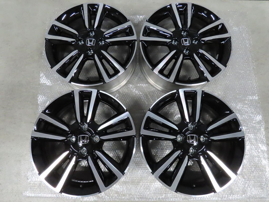 25年 4本 ホンダ GR フィット RS 純正 新車外し 6J +50 PCD100 4穴 16インチ グレイス シャトル ガリ傷無し どなたが見られても美品拍卖