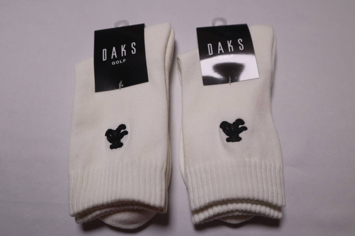 ★定価3,980円(2足分)★未使用品★ ダックス DAKS GOLF ★ ソックス ★size23-25拍卖