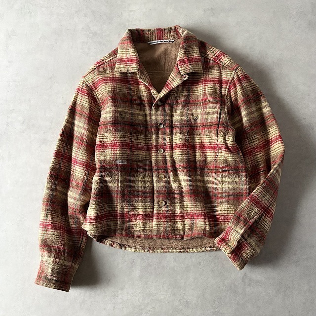 日本製 マドモワゼルノンノン Mademoiselle NON NON チェック 裏地付き ショート丈 シャツジャケット レディース ネルシャツ パパス e-015拍卖