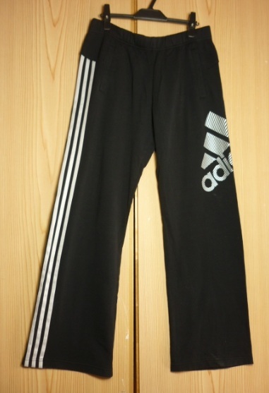 即決!★アディダス/adidas デカロゴ スエットパンツ/スポーツパンツ ブラック サイズOサイズ【USED】拍卖