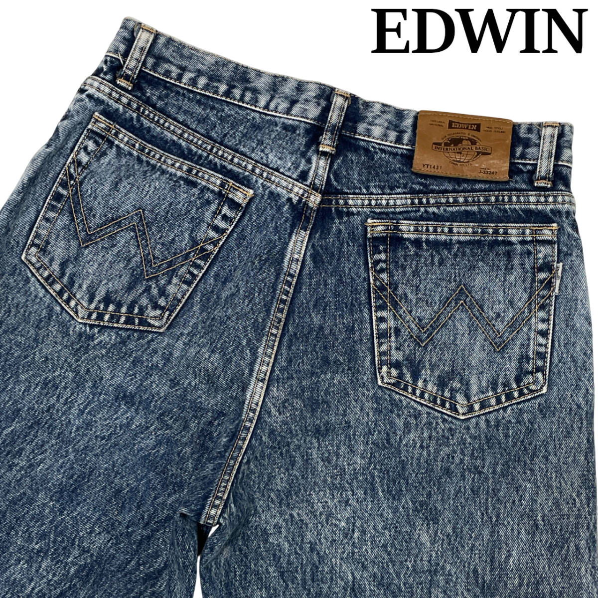 EDWIN エドウィン 1431-96 サイズ83 (約82cm W32相当) INTERNATIONAL BASIC ケミカルウォッシュ ビンテージ デニム パンツ ジーンズ拍卖