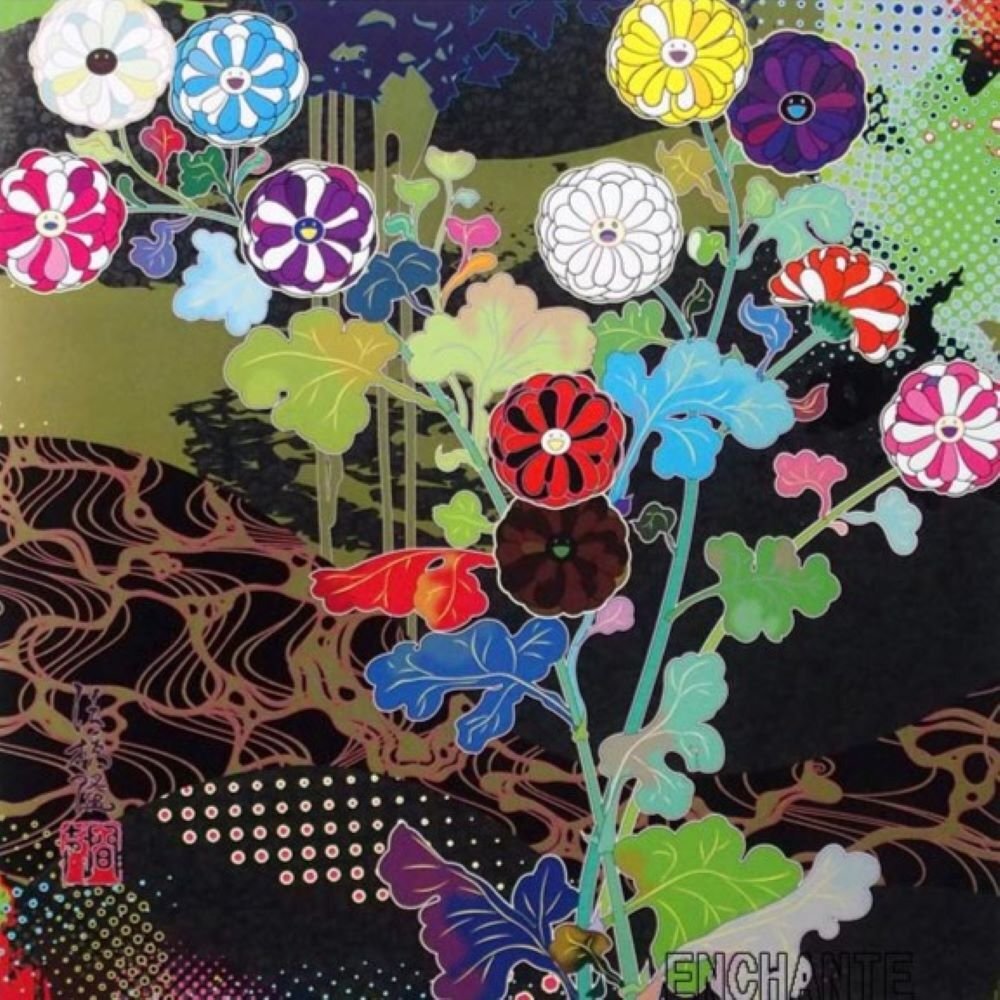 村上隆 「光琳:雅」 /オフセットプリント/直筆サイン有り/限定300部/現代アート/カイカイ・キキの創設者、現在、代表/真作保証/ENCHANTE拍卖