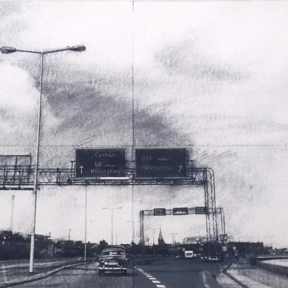 野田哲也 「日記1980年8月10日、デンマーク、ヘルシンボルグ」 /和紙に木版・シルクスクリーン/直筆サイン・拇印有り/真作保証/ENCHANTE拍卖