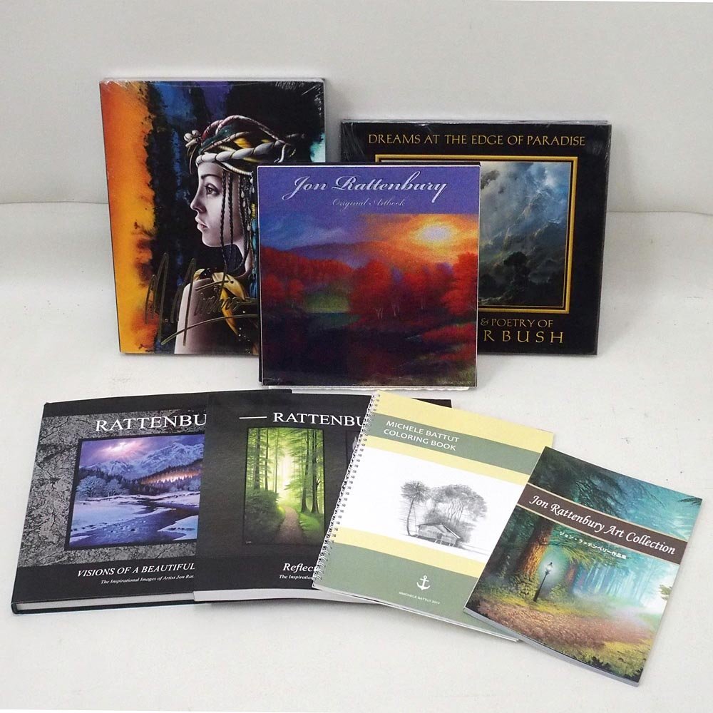 ジョン・ラッテンベリー他「海外作家4人による画集7冊セット」/ミッシェル・バテュ/デイル・ターブッシュ/マーティロ・マヌキアン/ENCHANTE拍卖