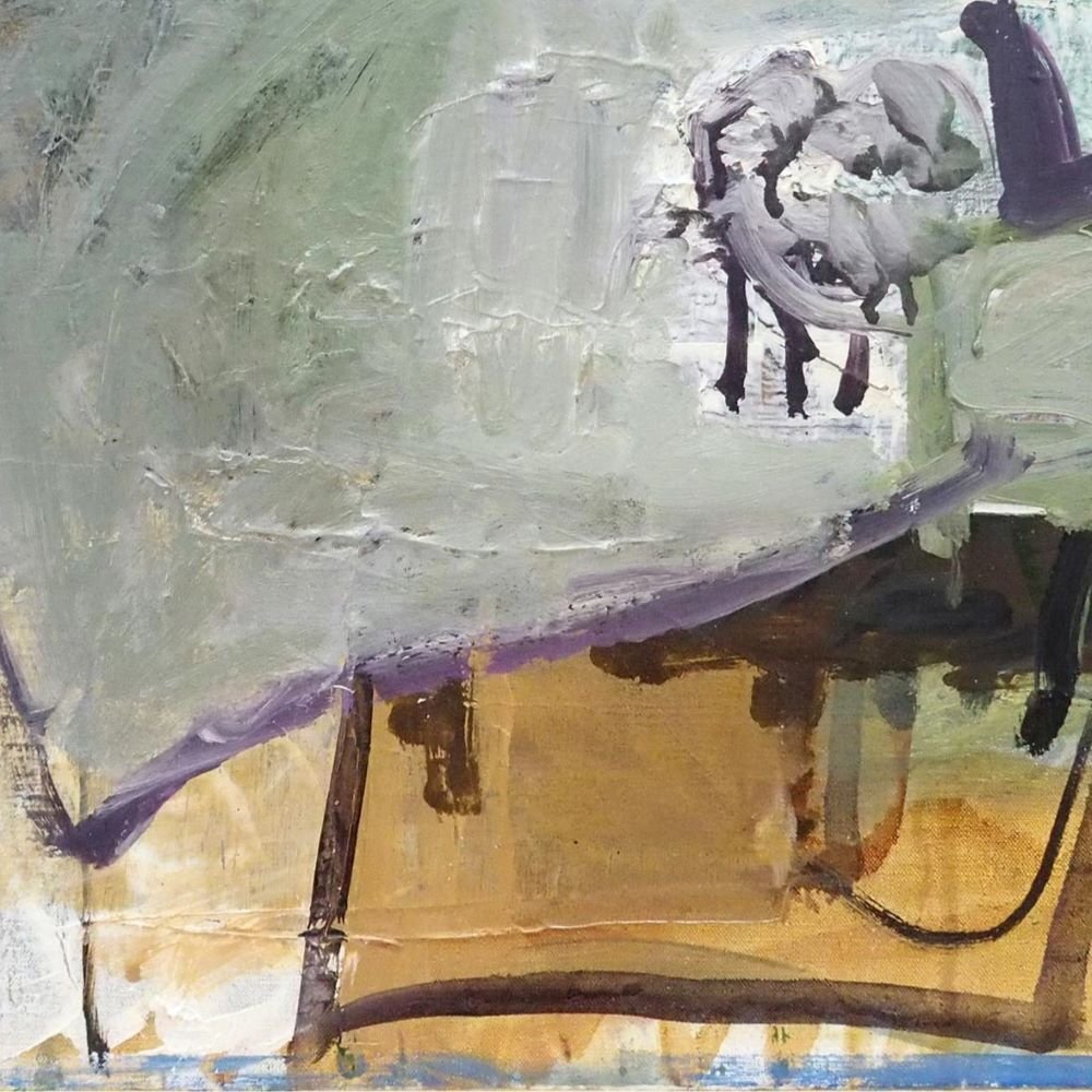 木村忠太 「丘の上」 /キャンバスに油彩10号/1984年制作/木村忠太の会登録証書有り/渡仏/フランスの画家として活躍/真作保証/ENCHANTE拍卖