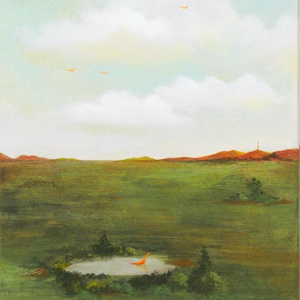 永井夏夕「NESSI」 /紙にアクリル1号/直筆サイン・共シール有り/飾りやすいサイズ/空をモチーフに普遍的なテーマを描く/真作保証/ENCHANTE拍卖