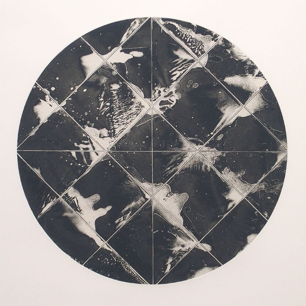 加納光於「散種あるいは《月研き》 V」 /インタリオ/1991~92年制作/直筆サイン有り/独特のモノクロの世界/現代版画家/真作保証/ENCHANTE拍卖