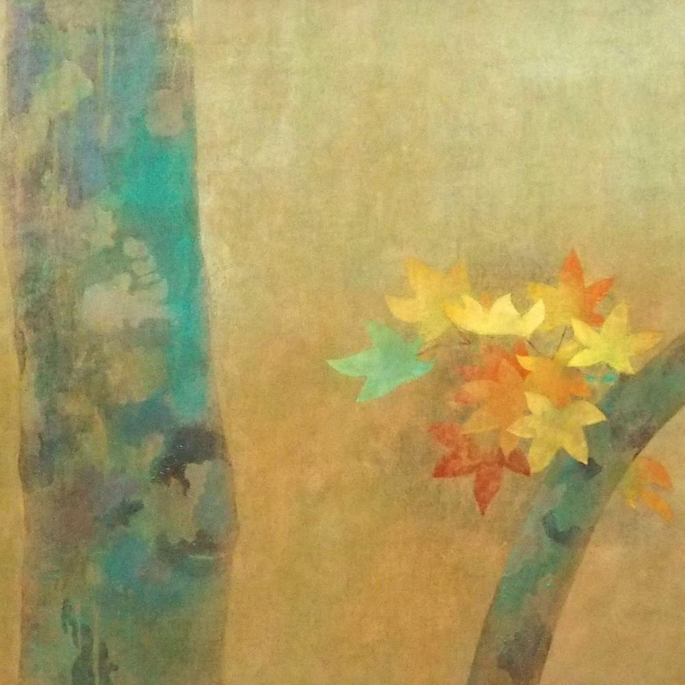 松本勝 「秋」 /紙本彩色30号/大判/印・共シール有り/武蔵野美術大学卒業/奥村土牛、塩出英雄に師事/日本美術院特待/真作保証/ENCHANTE拍卖