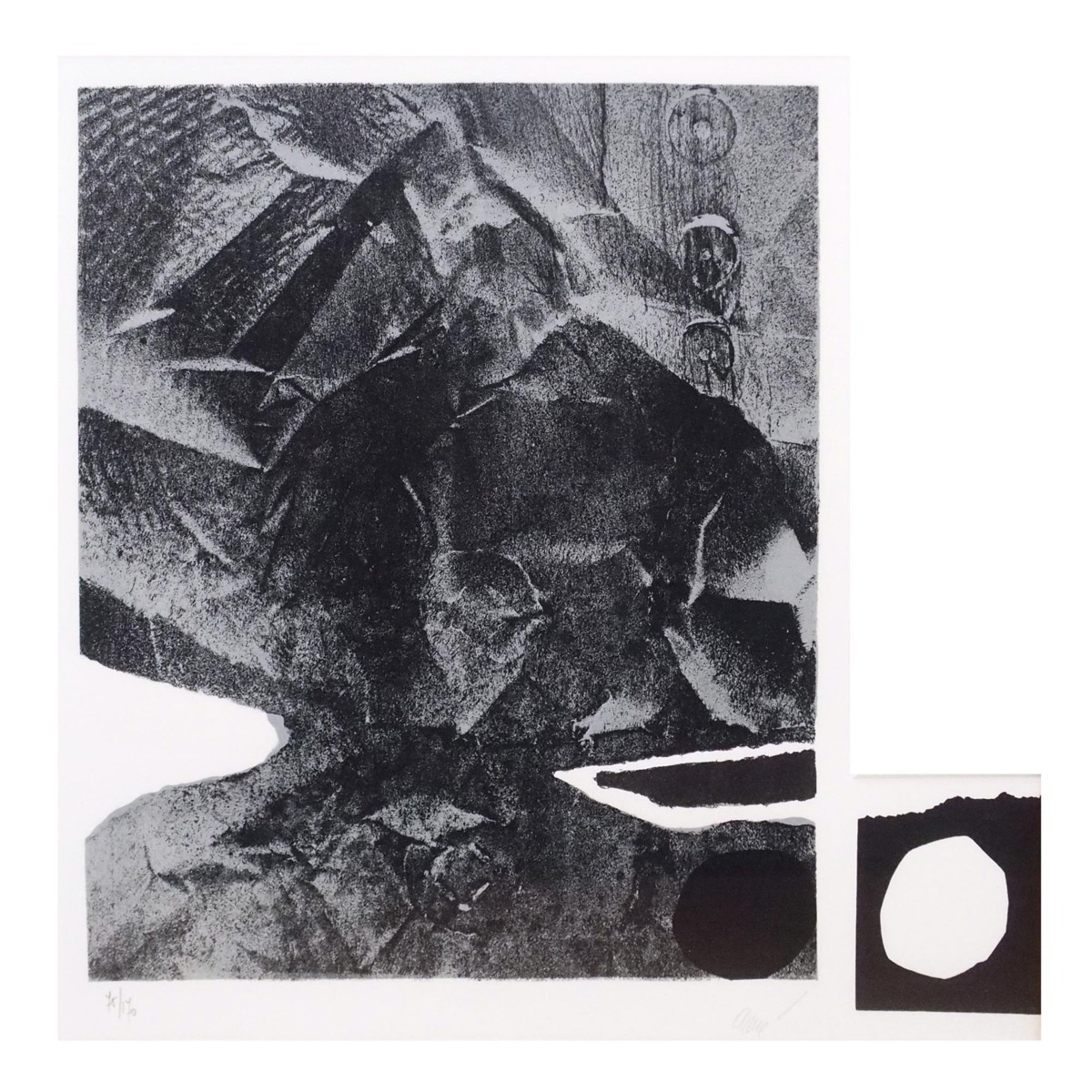 アントニ・クラーベ 「papier froisse(しわのよった紙)」/リトグラフ/直筆サイン有/スペイン出身/数々の国際展で活躍/真作保証/ENCHANTE拍卖