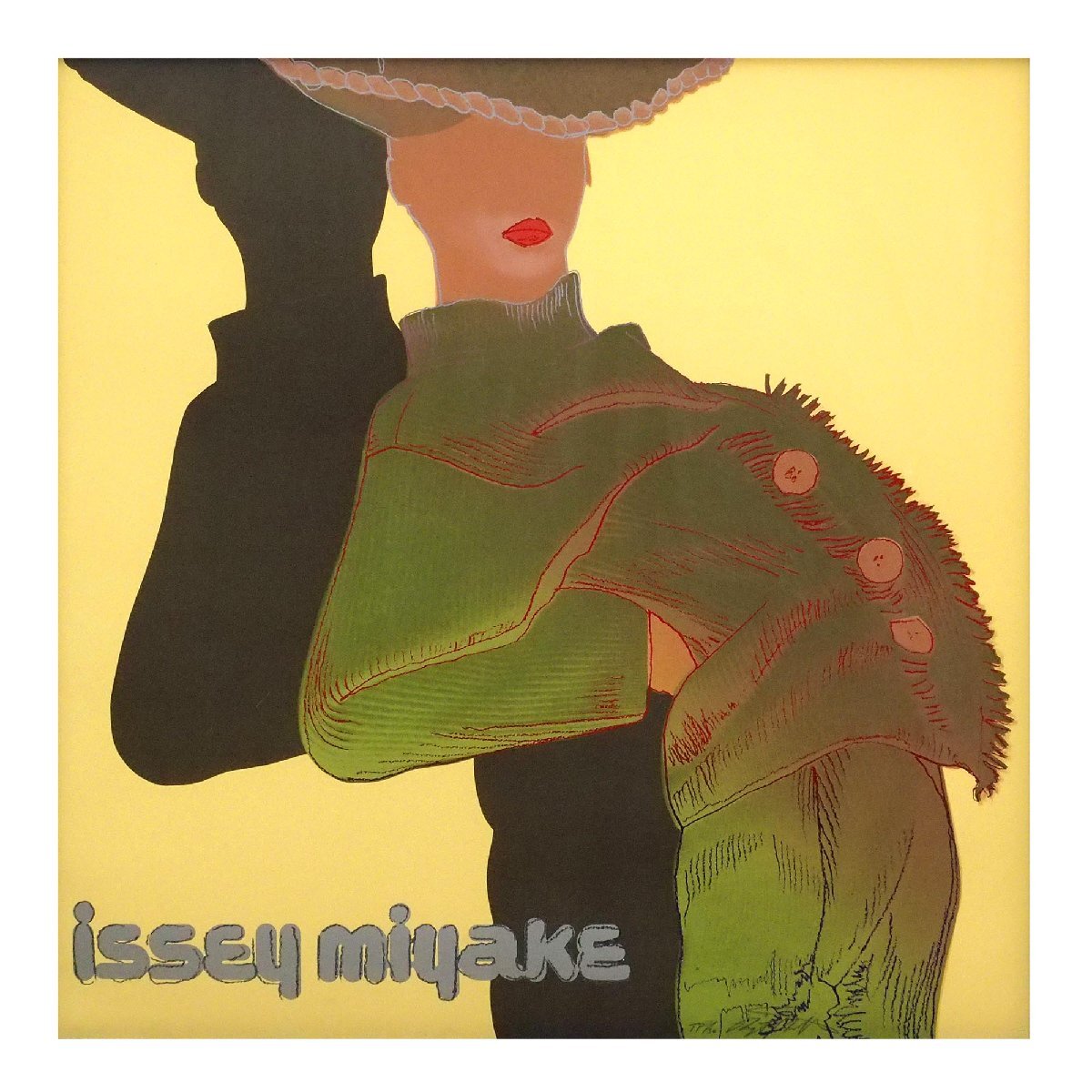 ルパート・スミス 「ISSEY MIYAKE」 /シルクスクリーン/1989年制作/直筆サイン有り/A.ウォーホルのアート・ディレクター/真作保証/ENCHANTE拍卖