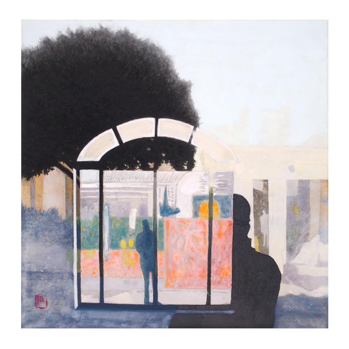 池田真弓「対話」 /紙本彩色5号/印有り・共シール有り/現代日本画/多摩美術大学大学院修了/日展会友/日本美術家協会会員/真作保証/ENCHANTE拍卖