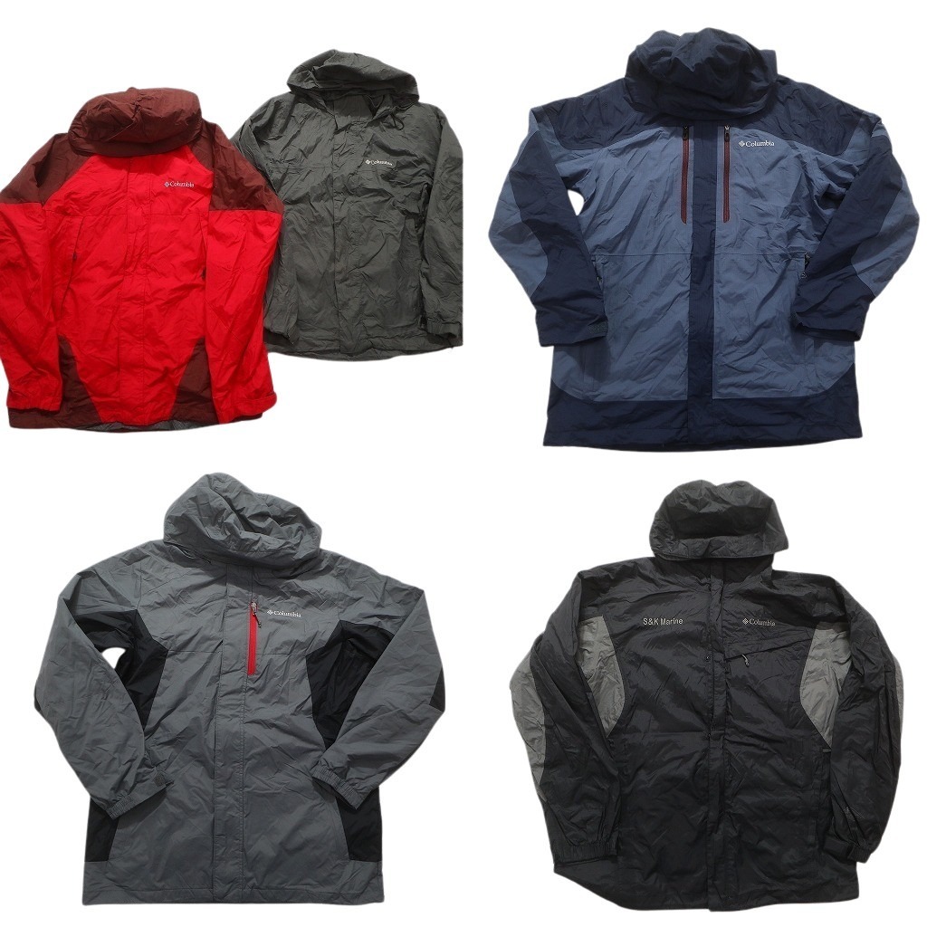 古着卸 まとめ売り コロンビア マウンテンライト ジャケット 5枚セット (メンズ M ) ドローコード フーディー 中古 古着 NC1992拍卖
