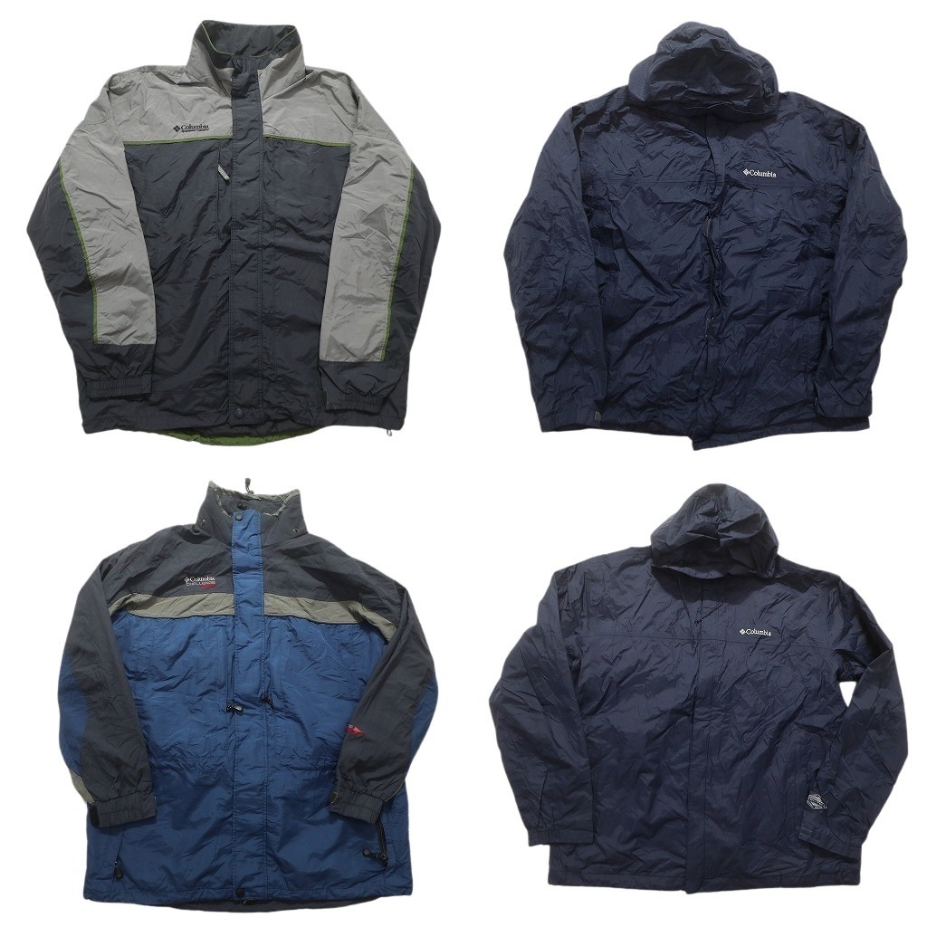 古着卸 まとめ売り コロンビア マウンテンライト ジャケット 4枚セット (メンズ XL ) フーディー チャレンジシリーズ 中古 古着 NC1983拍卖