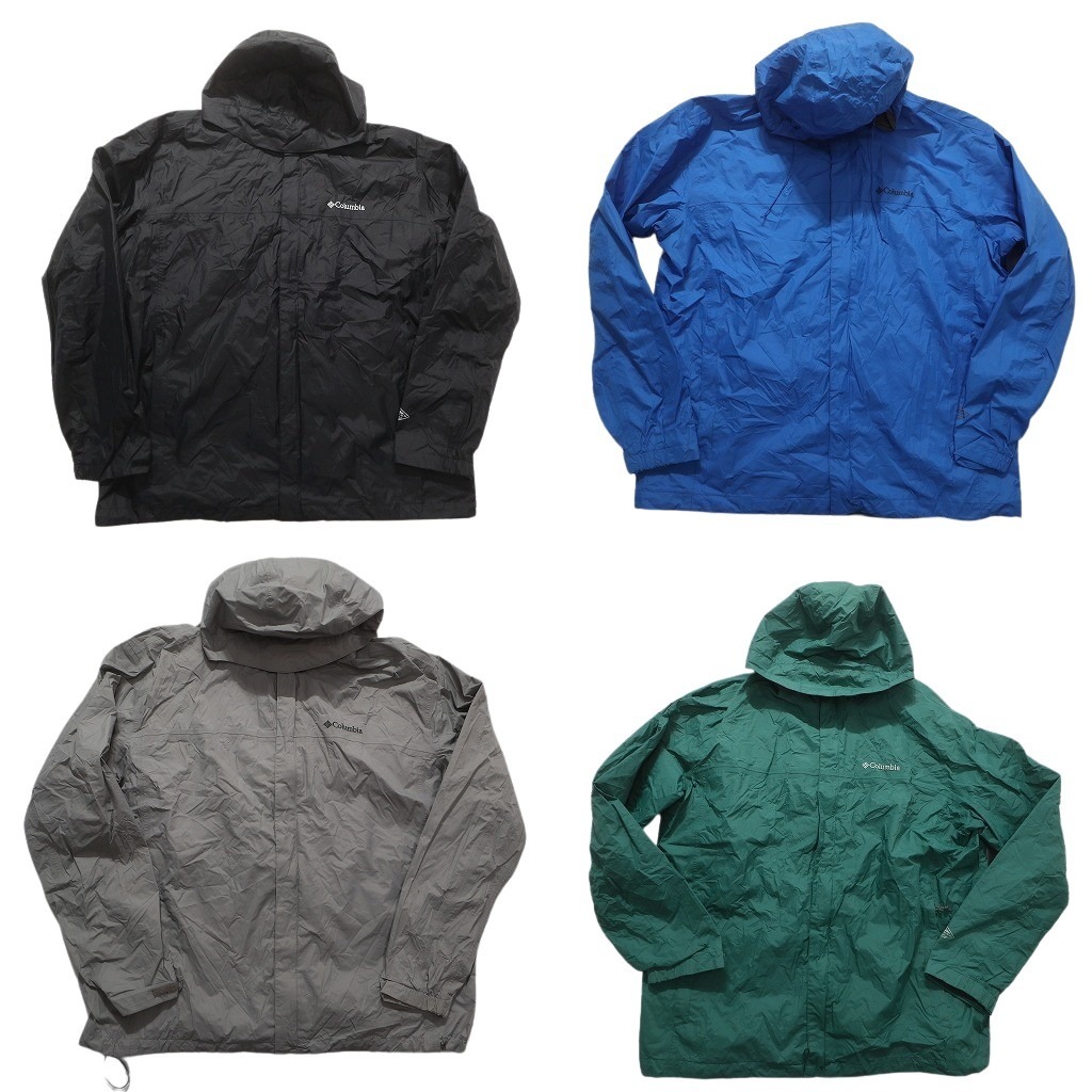 古着卸 まとめ売り コロンビア マウンテンライト ジャケット 4枚セット (メンズ XL ) ドローコード フーディー 中古 古着 NC1982拍卖