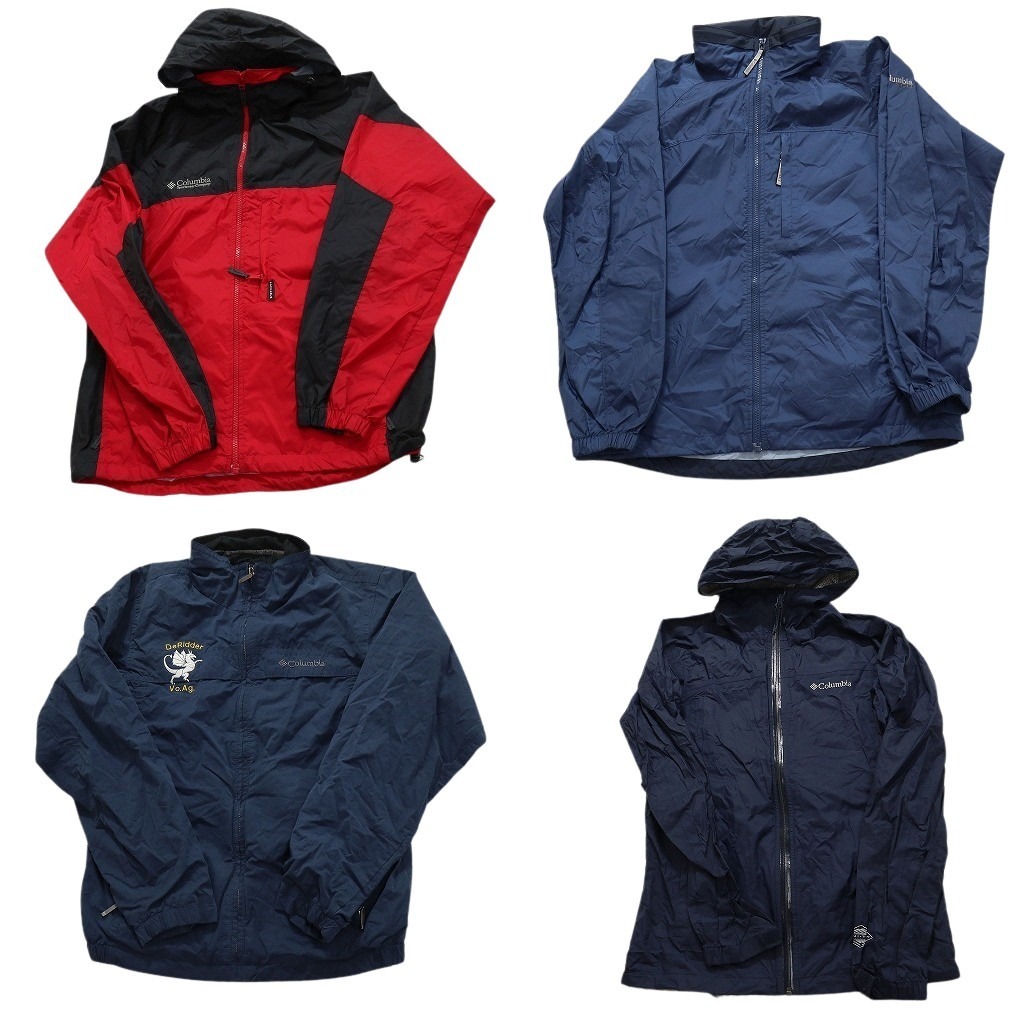 古着卸 まとめ売り コロンビア ライト ジャケット 4枚セット (メンズ S ) フーディー バイカラー スタンドカラー 中古 古着 NC2007拍卖