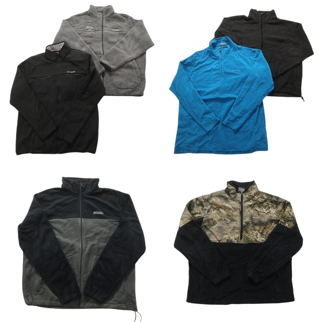 古着卸 まとめ売り コロンビア フリース 6枚セット (メンズ XL ) フルジップ ハーフジップ ドローコード PHG 中古 古着 NC2465拍卖