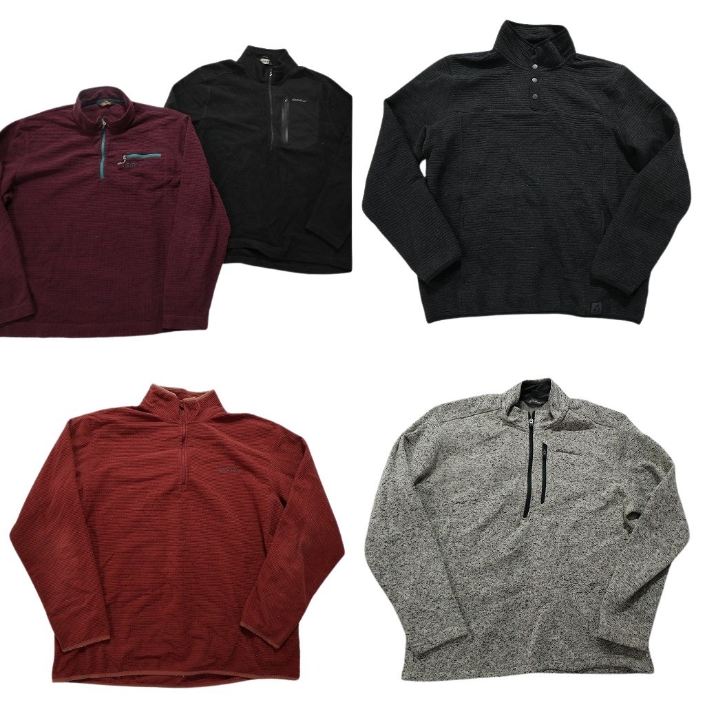 古着卸 まとめ売り アウトドアブランドMIX フリース 5枚セット (メンズ XL ) エディーバウアー GERRY オービス 中古 古着 NC2580拍卖