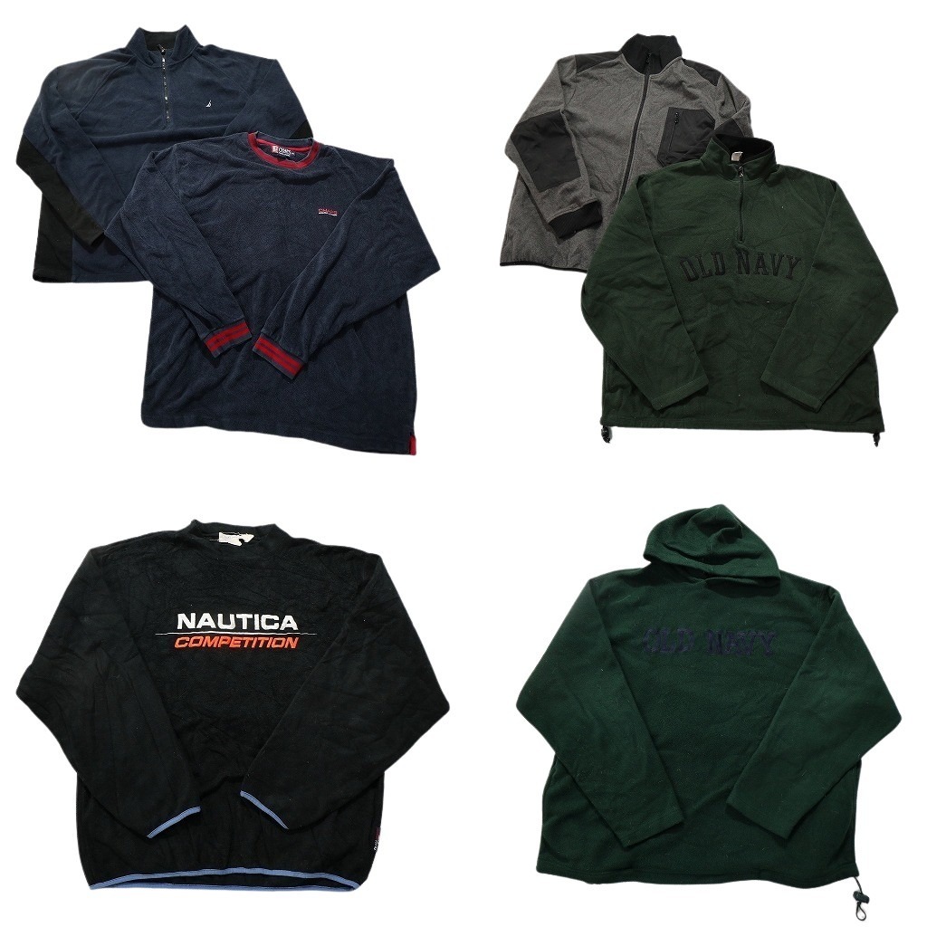 古着卸 まとめ売り ブランドMIX フリース 6枚セット (メンズ 2XL ) オールドネイビー ノーティカ チャップス フーディー 中古 古着 NC2648拍卖