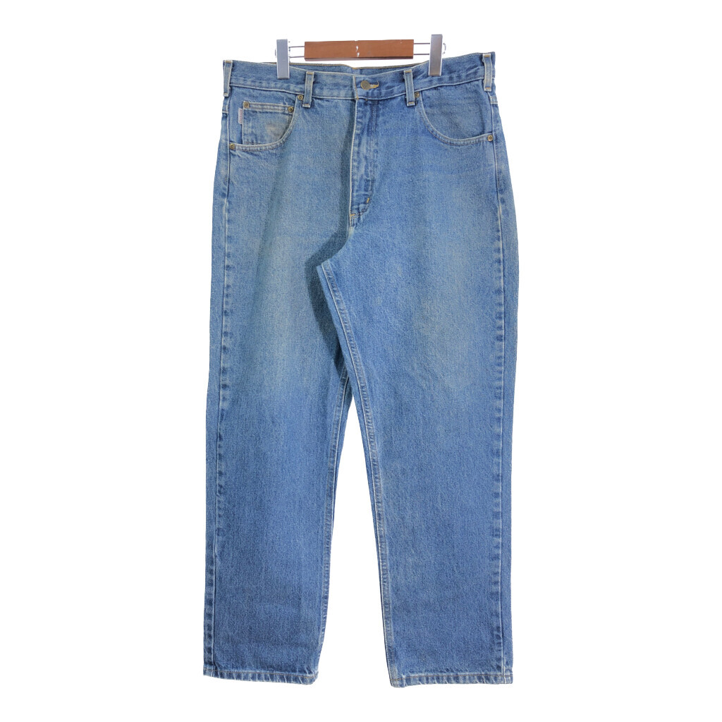 00年代 Carhartt カーハート デニムパンツ ブルー(メンズ W36 L32)中古 古着 T8635拍卖