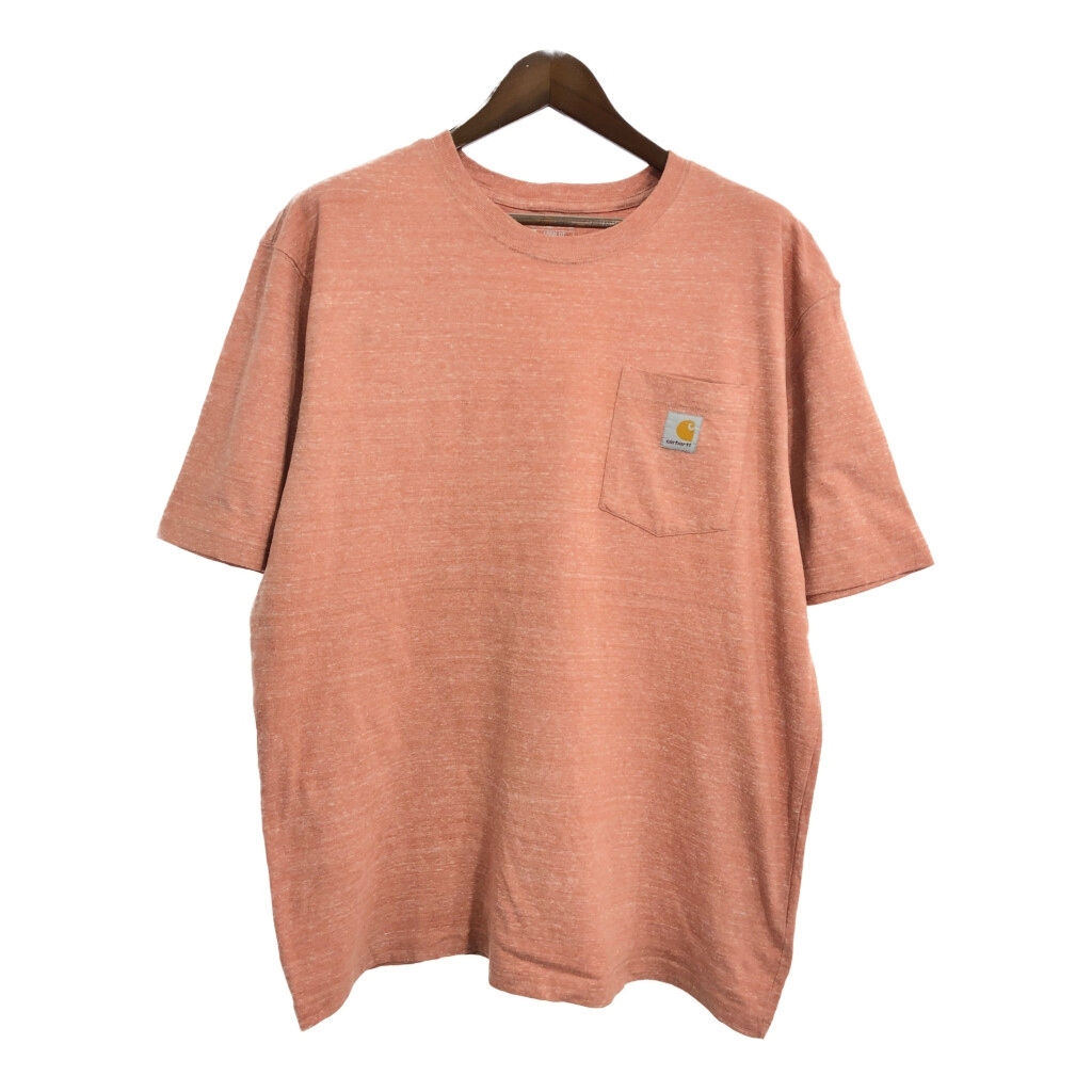 Carhartt カーハート ポケットTシャツ オレンジ(メンズ L)中古 古着 T9332拍卖