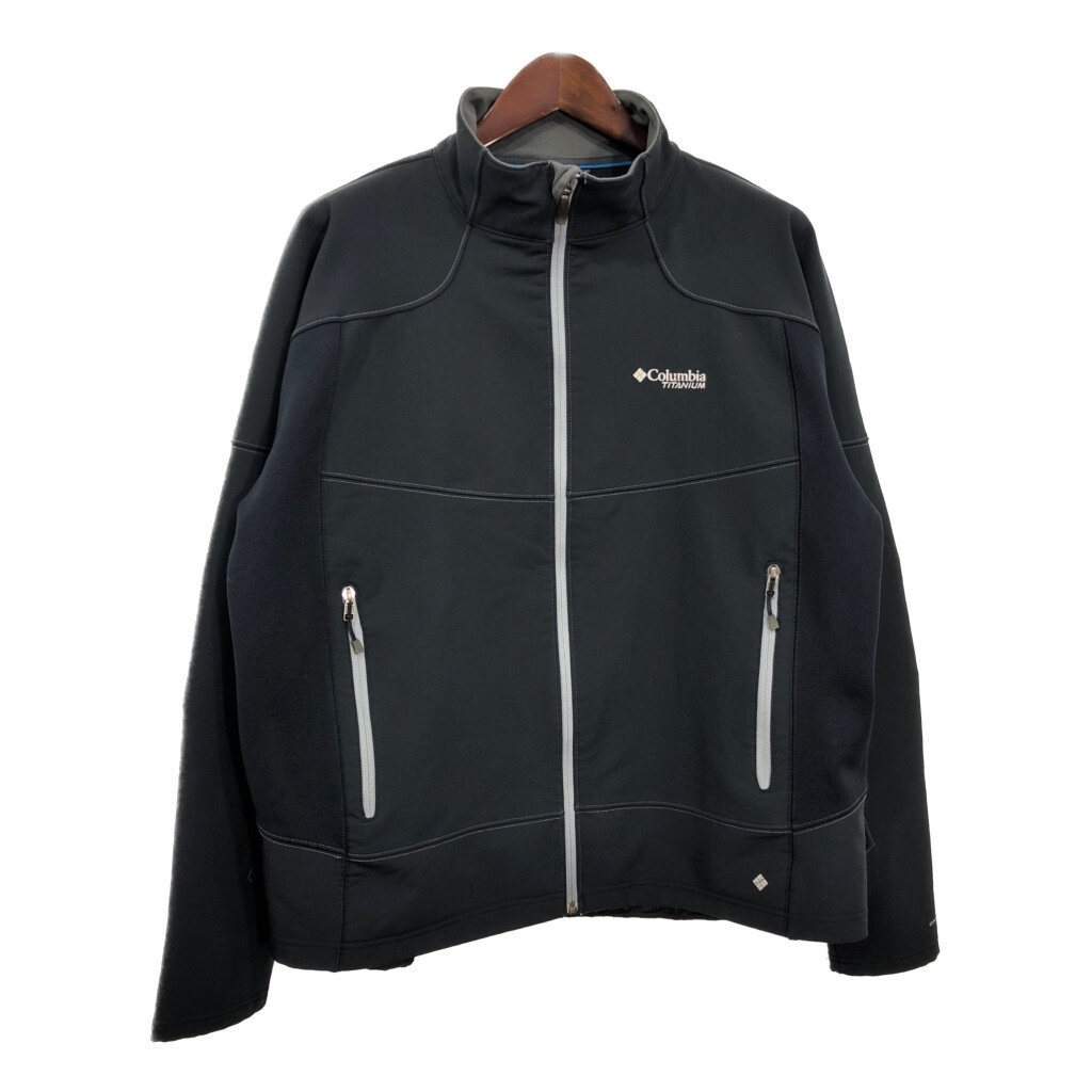 Columbia コロンビア OMNI-HEAT ソフトシェルジャケット アウトドア ブラック(メンズ L相当)中古 古着 U3144拍卖