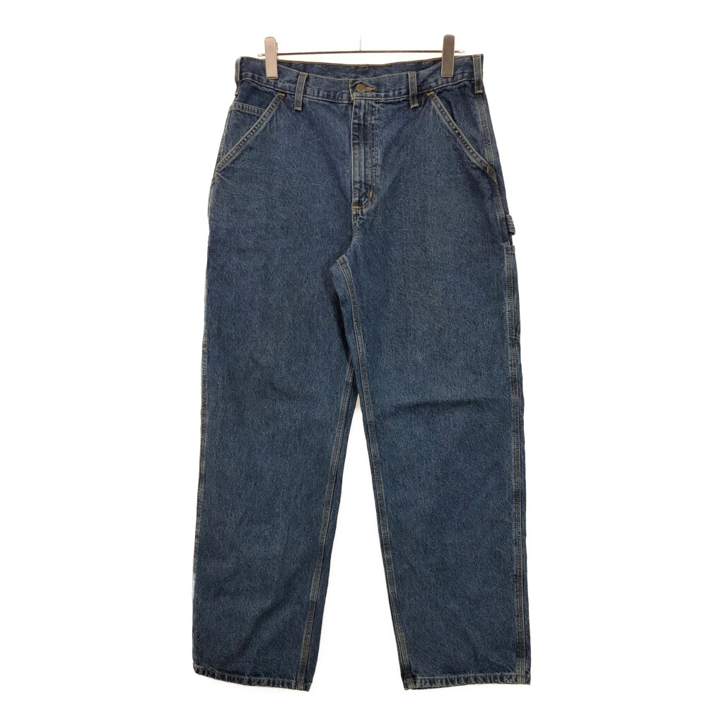 Carhartt カーハート デニム ペインターパンツ ワーク ブルー(メンズ W36 L32)中古 古着 U4769拍卖