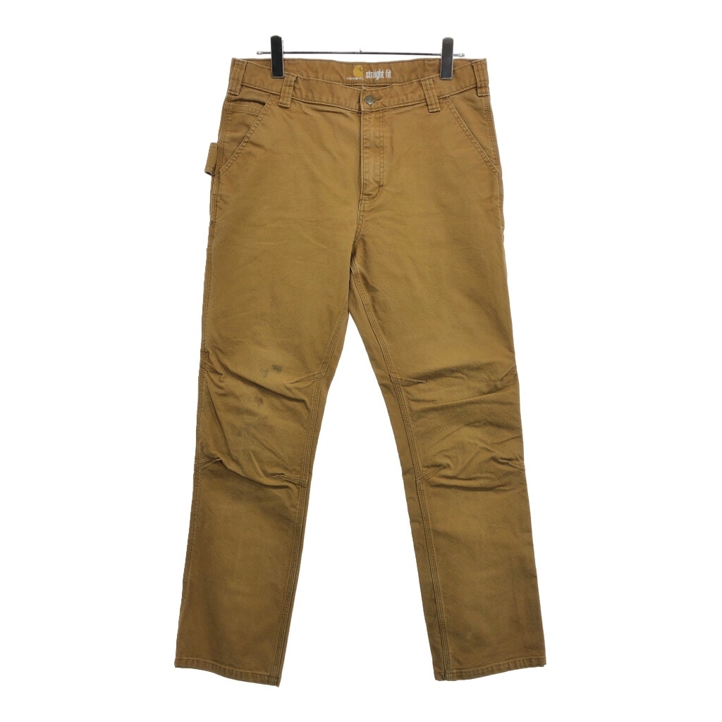 Carhartt カーハート ダック ペインターパンツ ワーク ライトブラウン(メンズ W36 L32)中古 古着 U5290拍卖