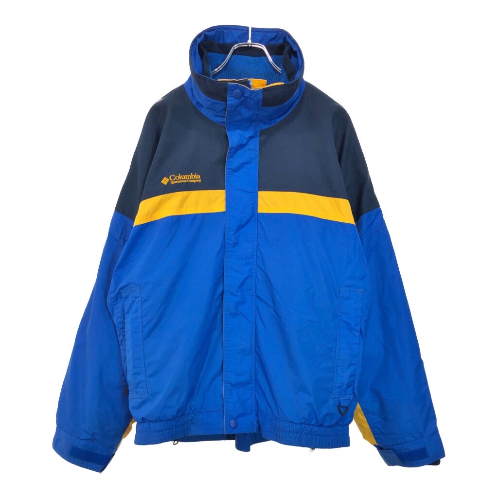 90年代 Columbia コロンビア Bugaboo マウンテンジャケット アウトドア ブルー(メンズ L)中古 古着 U5348拍卖