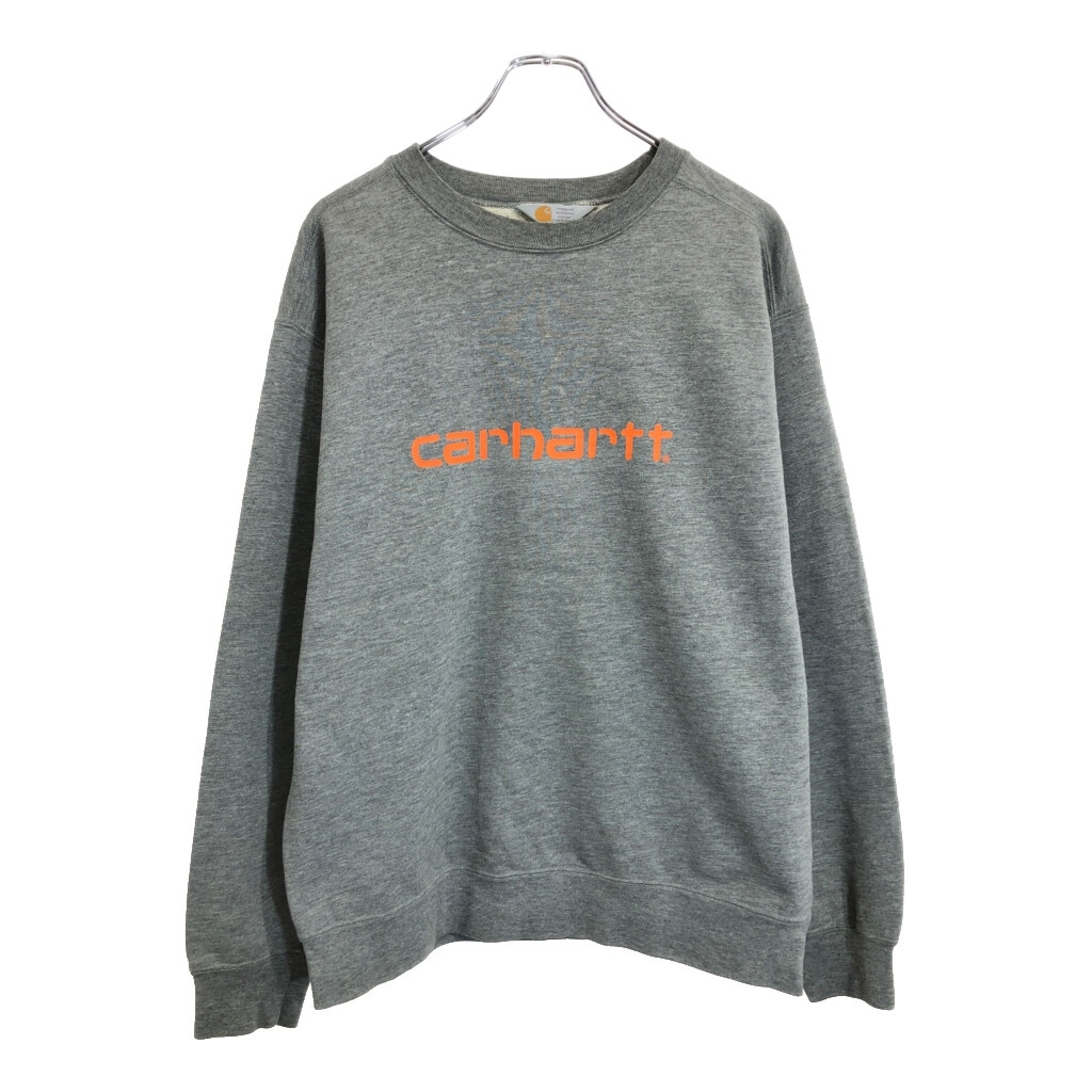 Carhartt カーハート ロゴ スウェット グレー(メンズ L相当)中古 古着 U6791拍卖