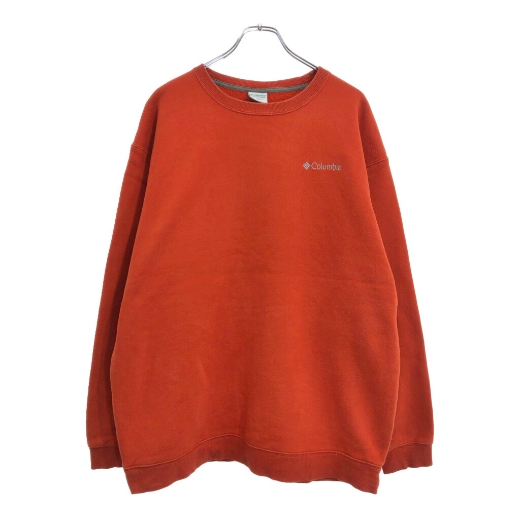 Columbia コロンビア ワンポイントロゴ スウェット アウトドア オレンジ(メンズ XL)中古 古着 U7268拍卖