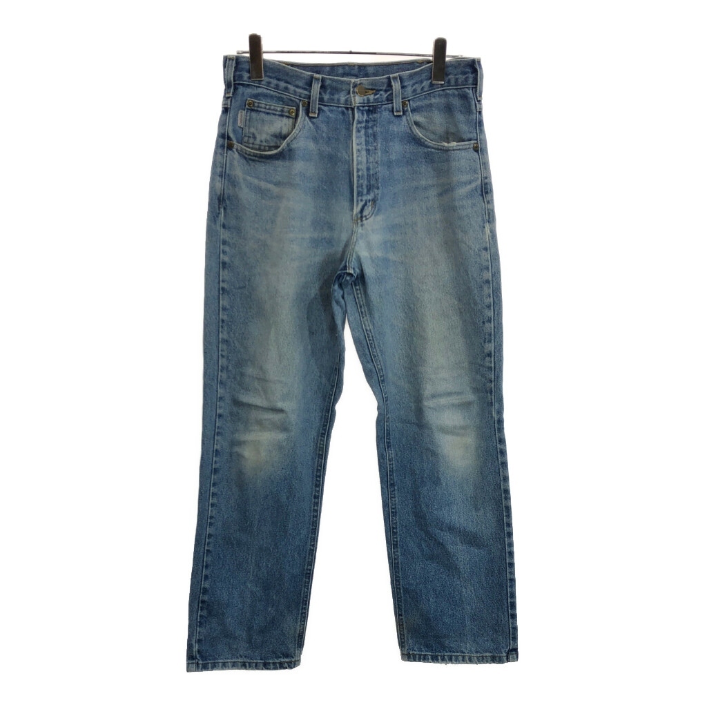 Carhartt カーハート デニムパンツ ワーク ライトブルー(メンズ W32 L30)中古 古着 U8895拍卖