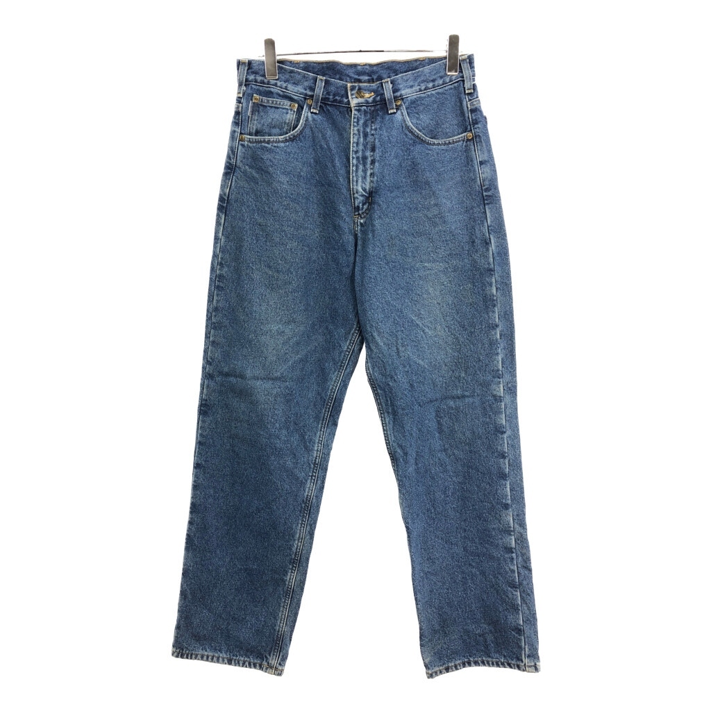 90年代 Carhartt カーハート inc P.O. Box 600 デニムパンツ ブルー(メンズ W33 L32)中古 古着 U9114拍卖