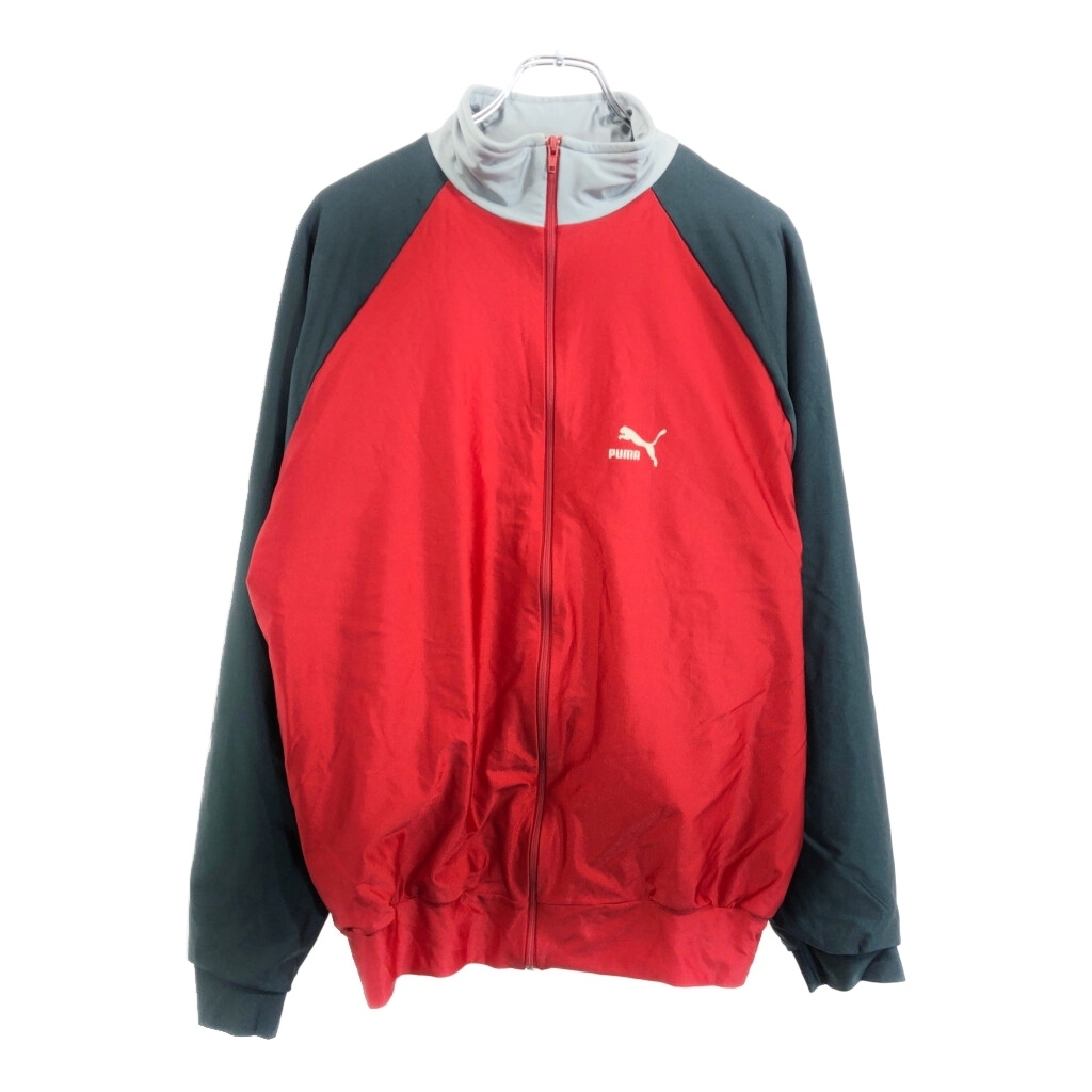 80年代 PUMA プーマ トラックジャケット スポーツ レッド(メンズ L)中古 古着 U9225拍卖