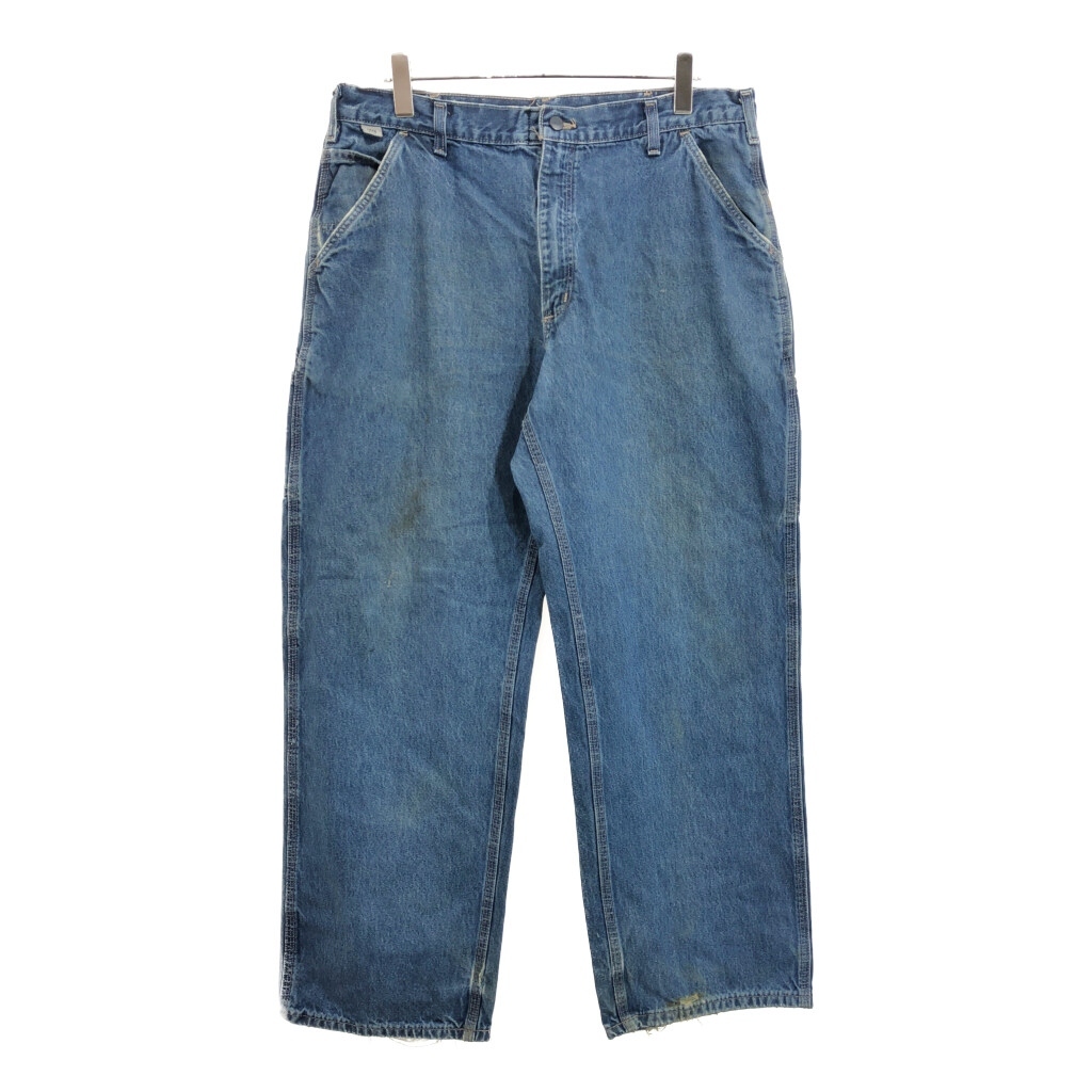 Carhartt カーハート デニム ペインターパンツ 大きいサイズ ブルー(メンズ W38 L32)中古 古着 U9299拍卖