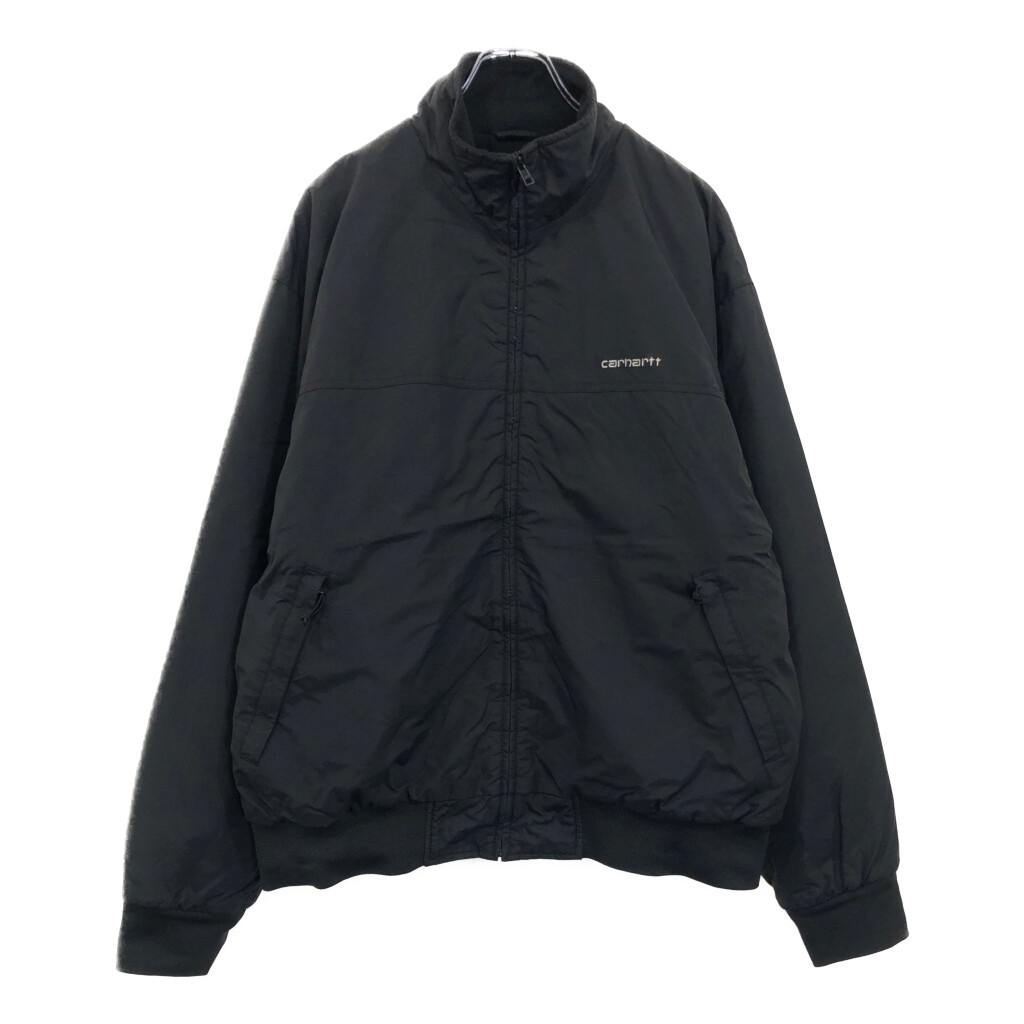 Carhartt カーハート ナイロン ウォームアップジャケット ブラック(メンズ XXL)中古 古着 V0446拍卖