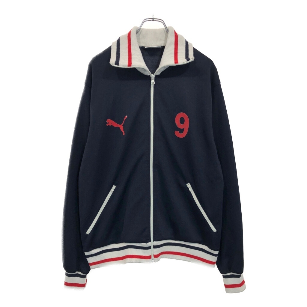 PUMA プーマ トラックジャケット スポーツ ネイビー(メンズ XL)中古 古着 V0453拍卖