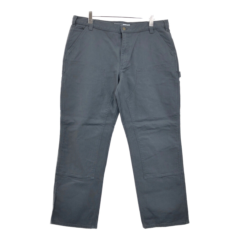 Carhartt カーハート ダック ダブルニー ペインターパンツ 大きいサイズ グレー(メンズ W40 L32)中古 古着 V0485拍卖