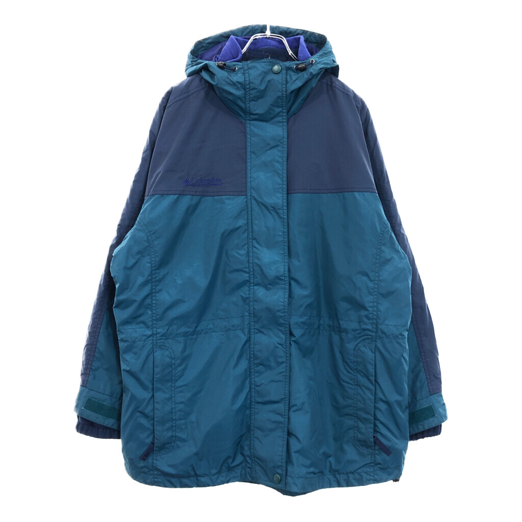 90年代 Columbia コロンビア マウンテンパーカー グリーン(レディース L)中古 古着 U3899拍卖