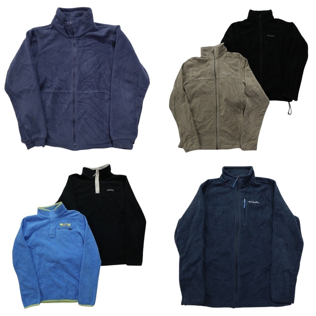古着卸 まとめ売り コロンビア フリース MIX 6枚セット (レディース M /L ) PFG フルジップ ハーフジップ ジップポケット 中古 古着 NC2803拍卖