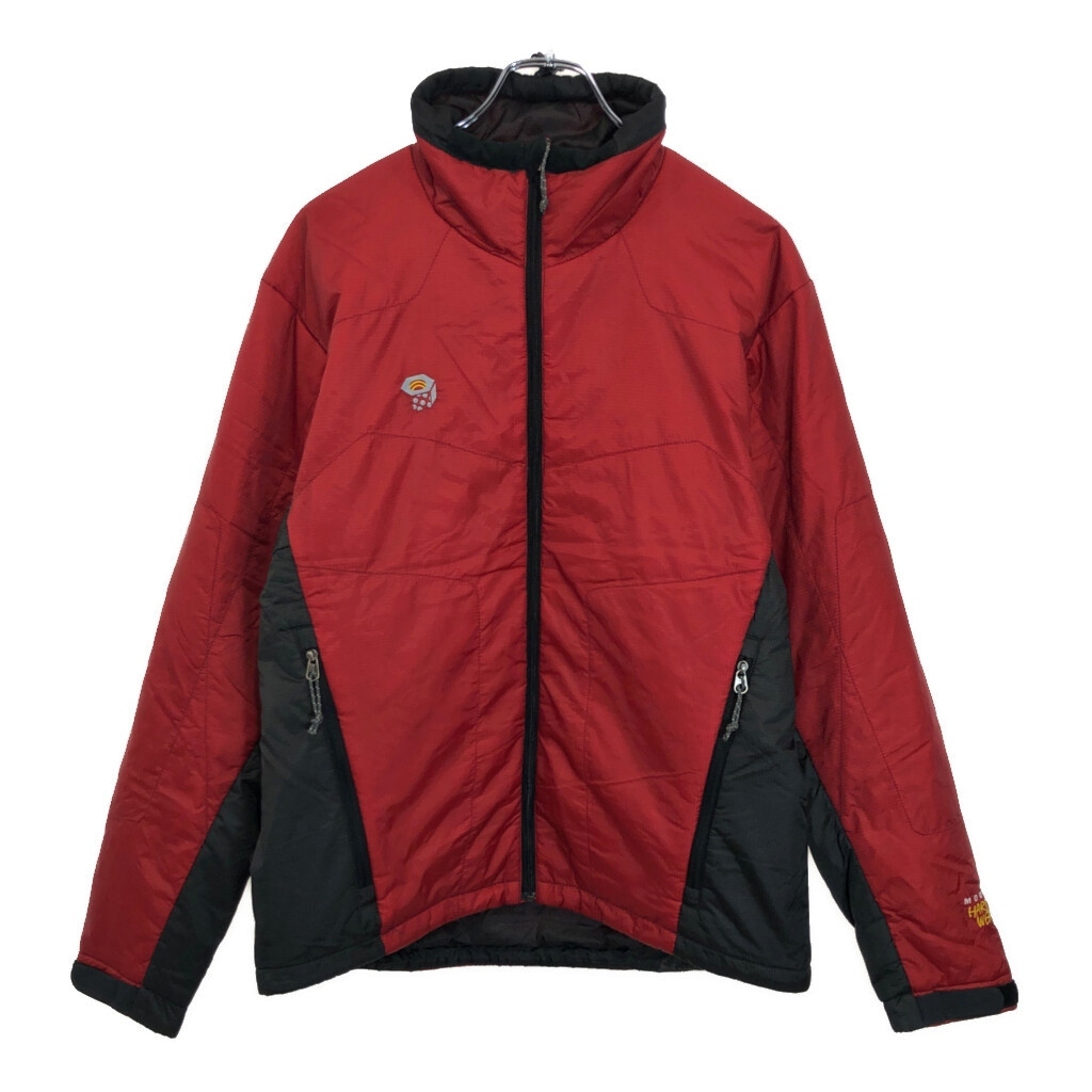 MOUNTAIN HARDWEAR マウンテンハードウェア PRIMALOFT 中綿 ナイロンジャケット アウトドア レッド(メンズ M)中古 古着 V0047拍卖