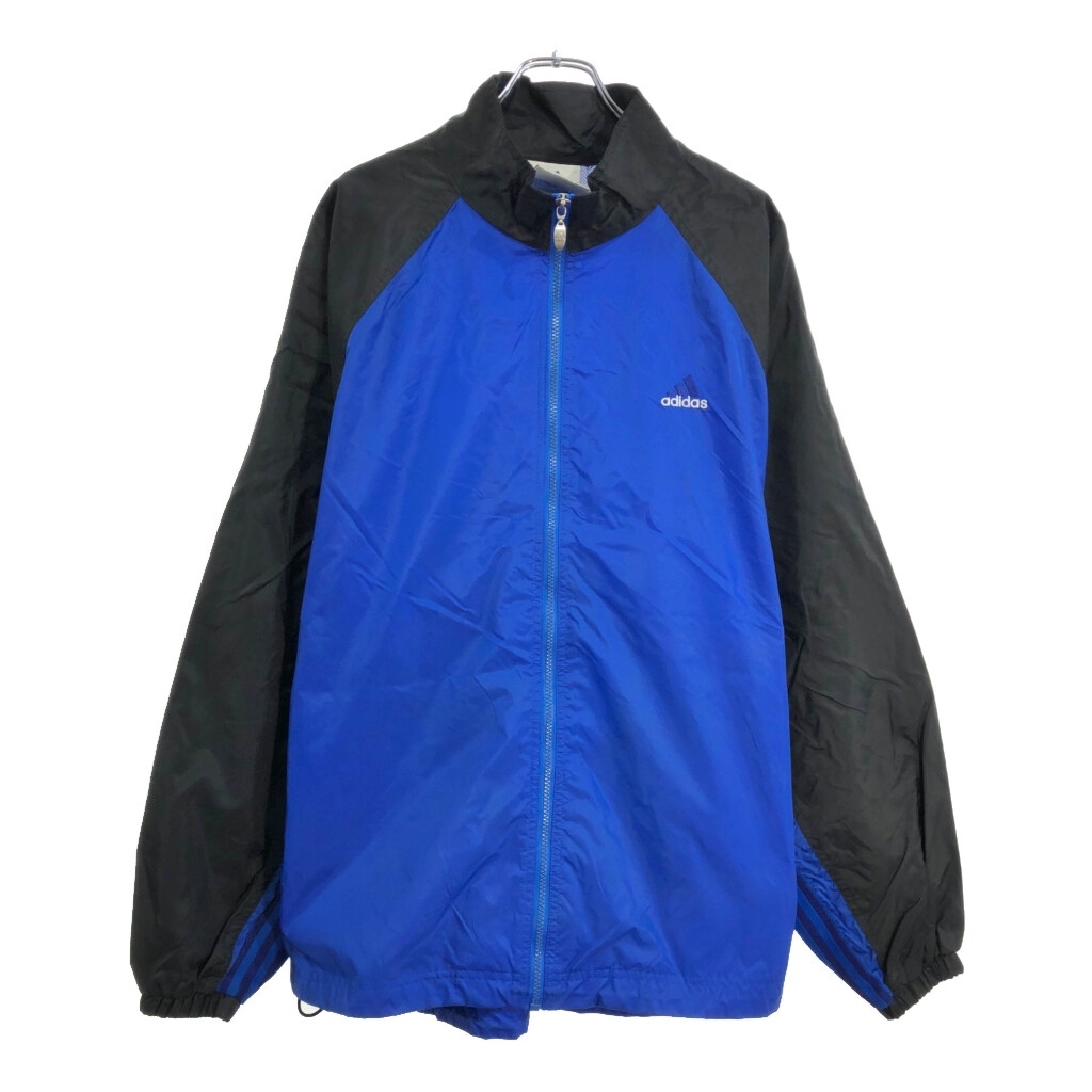 00年代 adidas アディダス ナイロンジャケット スポーツ ブルー(メンズ L)中古 古着 V0257拍卖