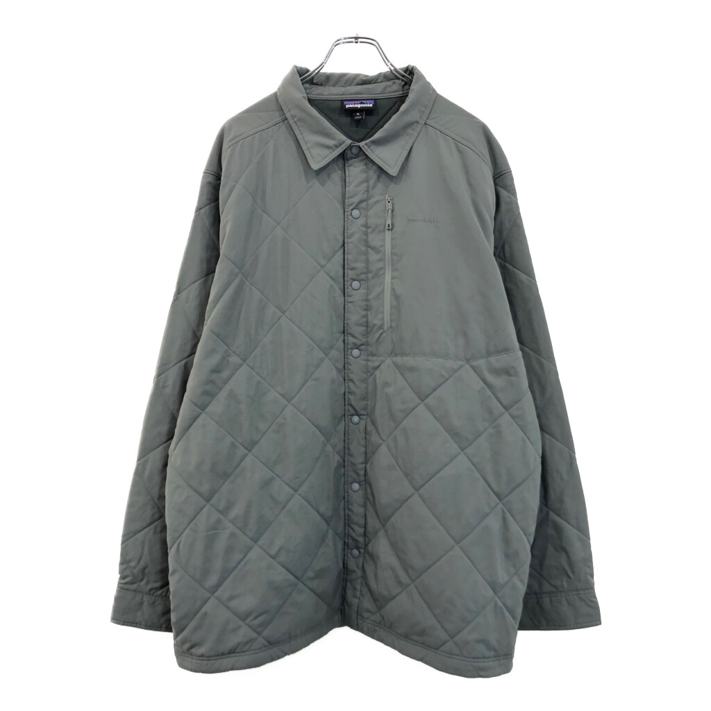 patagonia パタゴニア タフパフシャツ キルティングジャケット アウトドア セージグリーン(メンズ XL)中古 古着 V0306拍卖