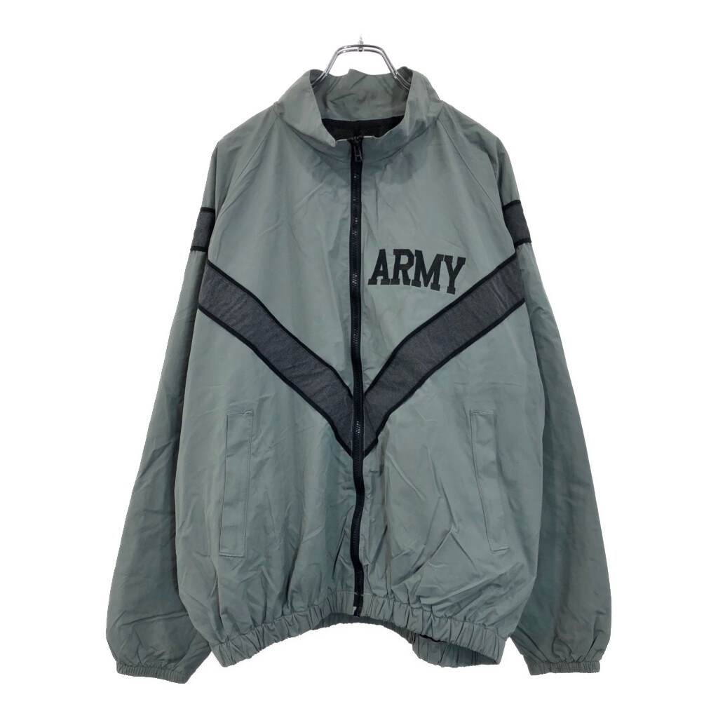 米軍実物 U.S.ARMY IPFU トレーニングジャケット ミリタリー グレー(メンズ MEDIUM LONG)中古 古着 V0300拍卖