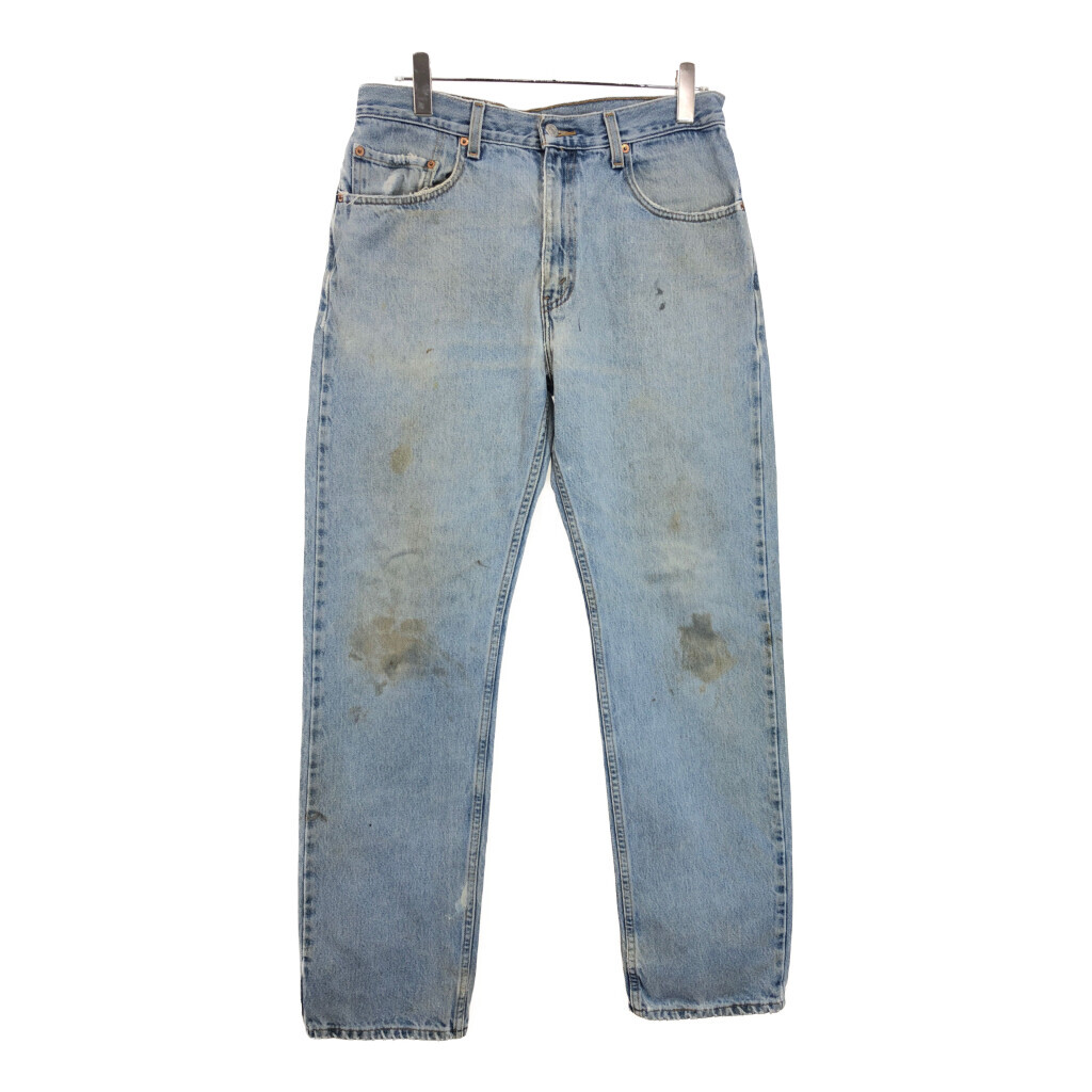 00年代 Levi's リーバイス 505 デニムパンツ ブルー(メンズ W34 L32)中古 古着 V0336拍卖