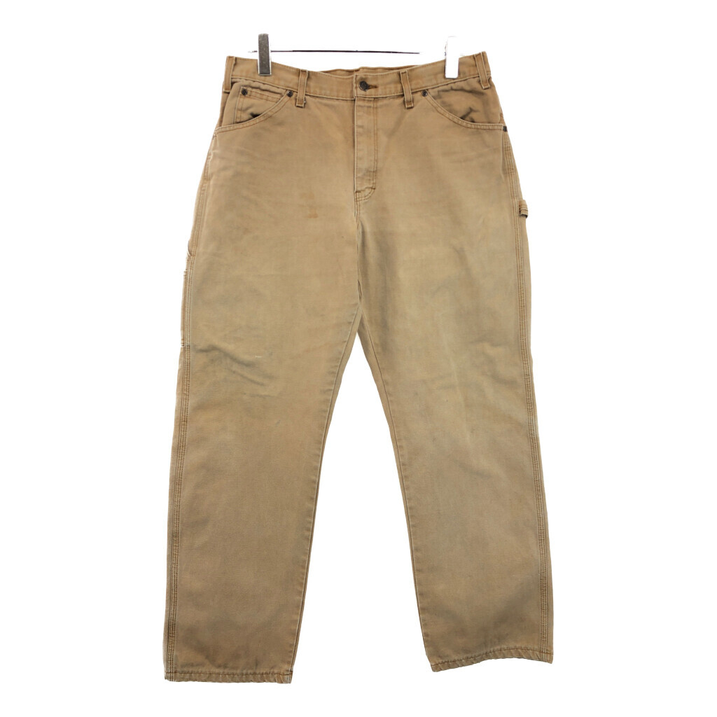 Dickies ディッキーズ ダック ペインターパンツ ワーク ライトブラウン(メンズ W34 L32)中古 古着 V0610拍卖