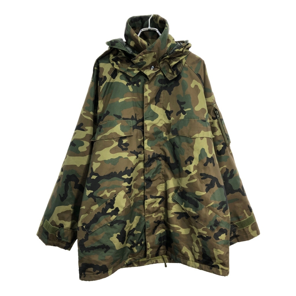 スペイン軍 ウォータープルーフ フィールドパーカー ミリタリー 迷彩 グリーン(メンズ 3)中古 古着 V0758拍卖